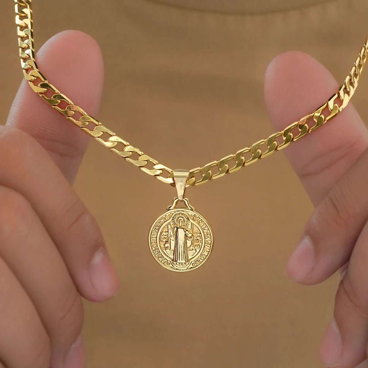 Medalla San Benito - Vibrantto Joyería