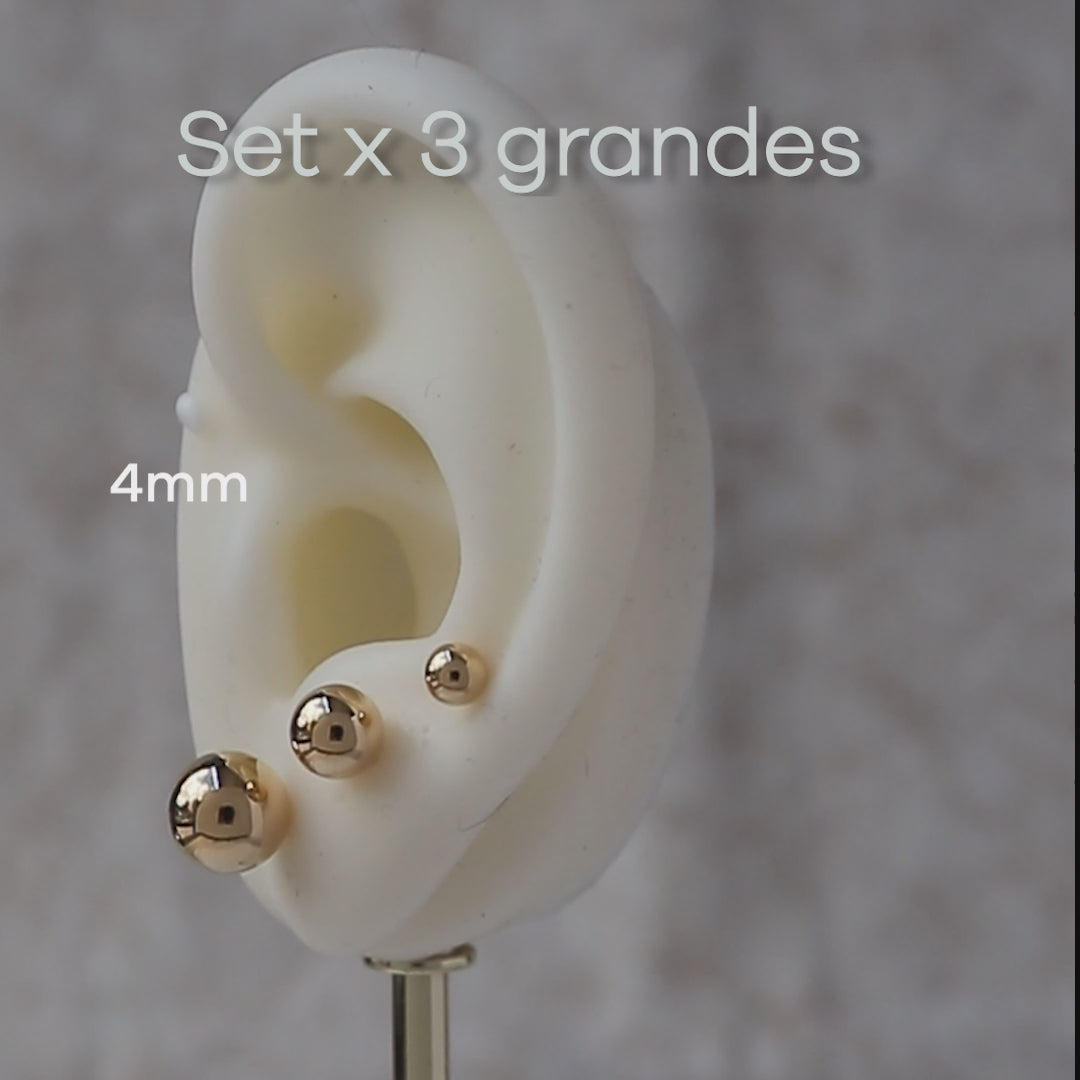Set Aretes Balín - Vibrantto Joyería 
