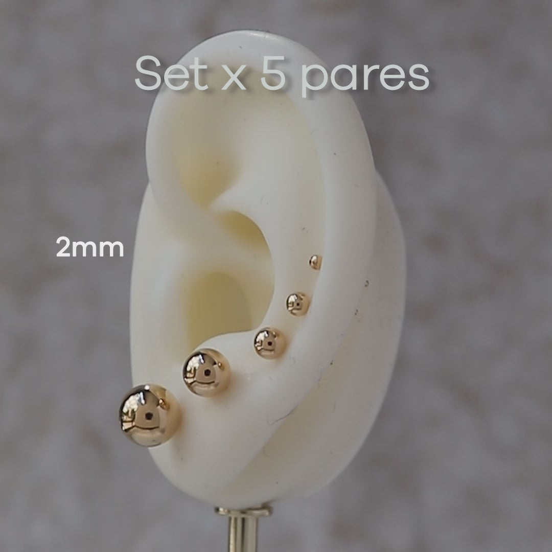 Set Aretes Balín - Vibrantto Joyería 