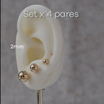 Set Aretes Balín - Vibrantto Joyería foto en uso 