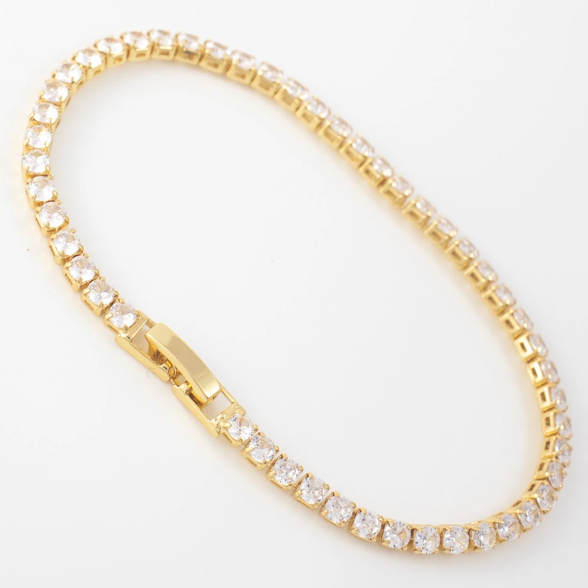 Pulsera Circonias cristal 20 cm - Vibrantto Joyería