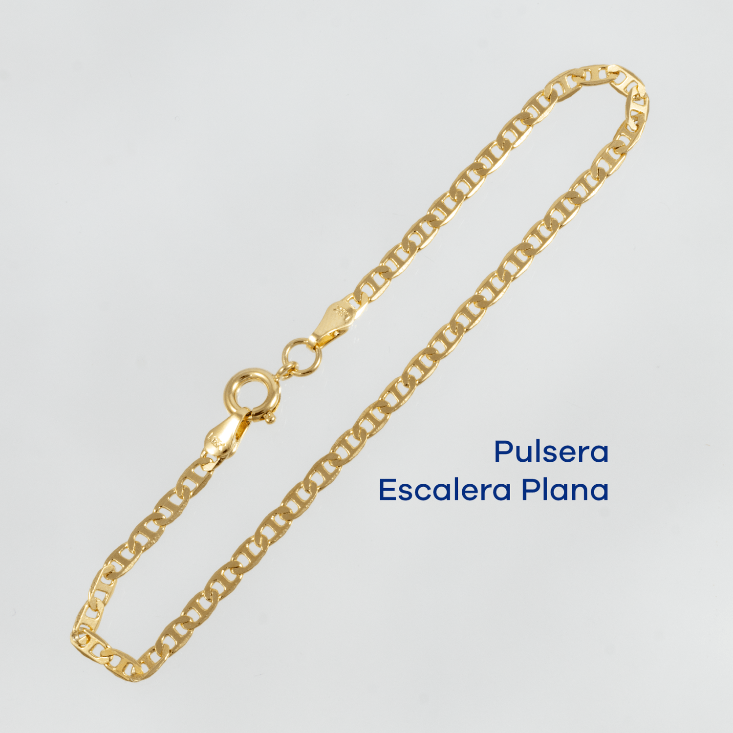 Pulsera Escalera Plana 17cm - 3mm - Vibrantto Joyas y Accesorios - 9080196