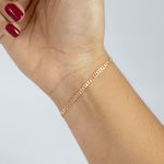 Pulsera Escalera Plana 17cm - 3mm - Vibrantto Joyas y Accesorios - 9080196