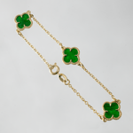 Pulsera Trebol VC Verde 17mm 1mm - Vibrantto Joyas y Accesorios - OC56358