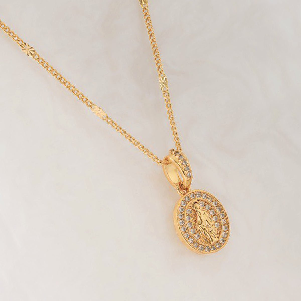 Set Virgen Milagrosa Destellos - Vibrantto Joyería