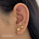 Set Aretes Balín - Vibrantto Joyería foto en uso 