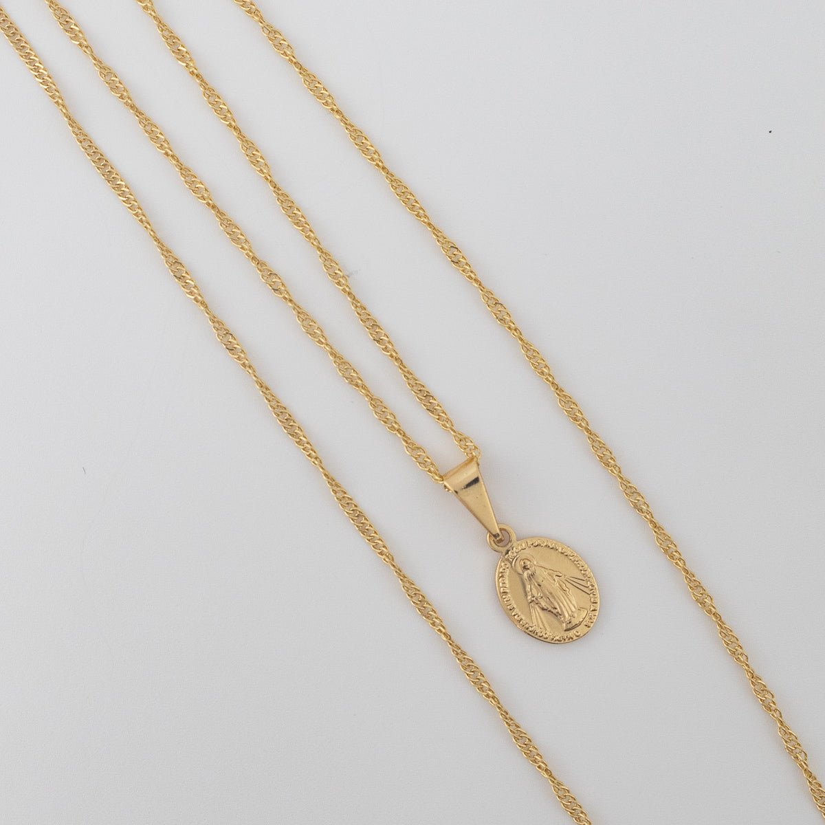Set Virgen Milagrosa (Cadena y dije)