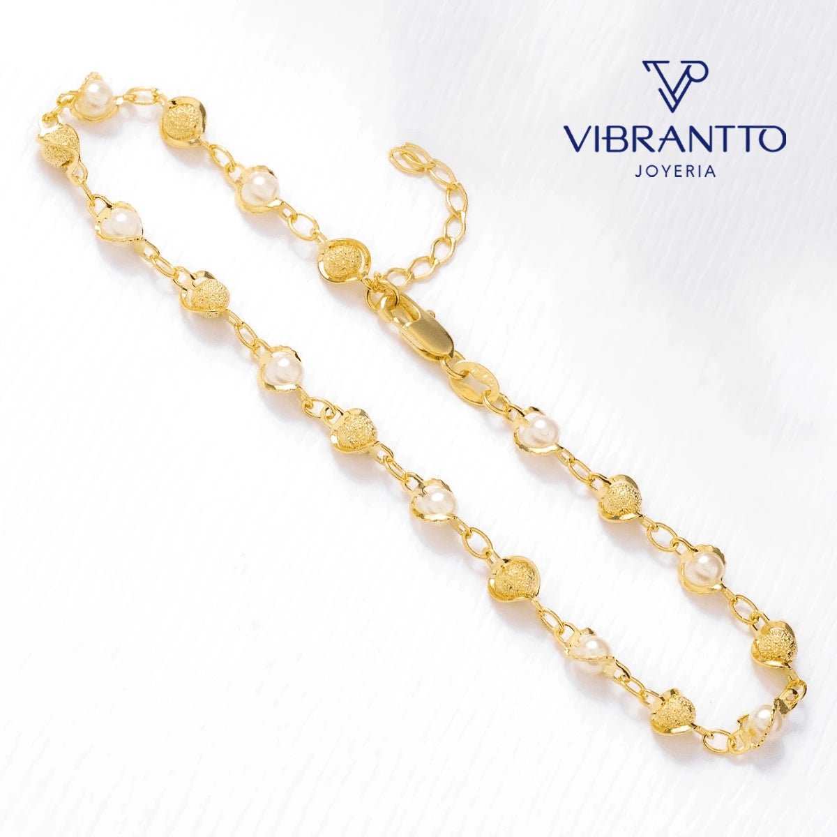 Tobillera Romantic 23 Cms + Extensor - Vibrantto Joyería