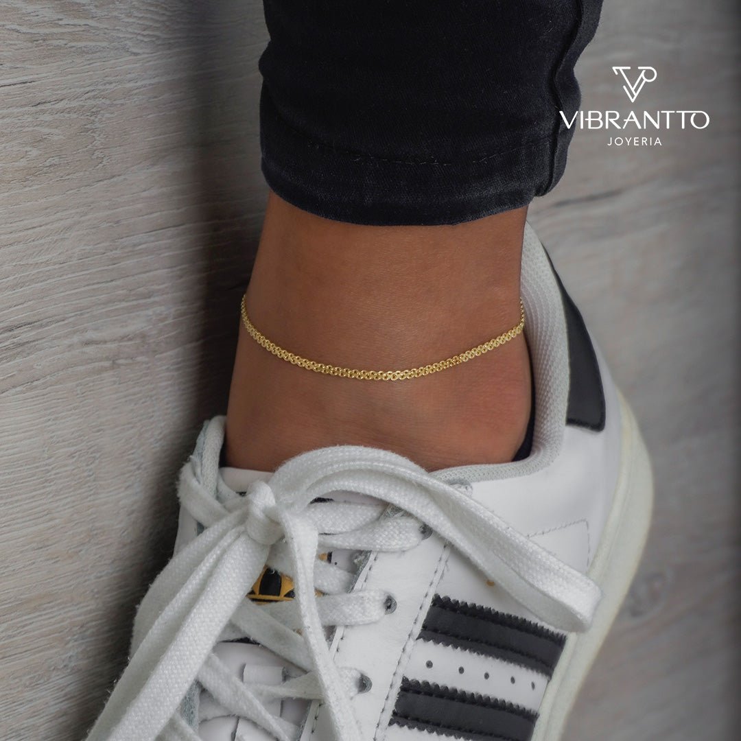 Tobillera Tejido Chino 2 mm 25 cm - Vibrantto Joyería