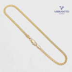 Tobillera Tejido Chino 3 mm 24.5 cm - Vibrantto Joyería