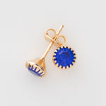 Topo Circon 6mm Azul - Vibrantto Joyas y Accesorios - 9020378