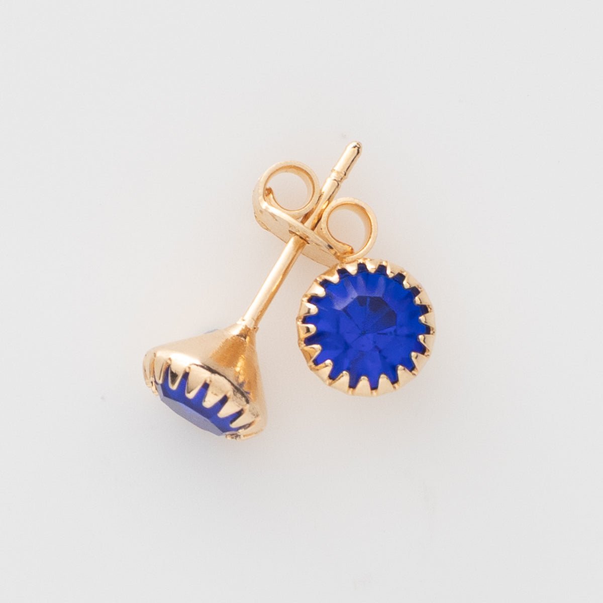 Topo Circon 6mm Azul - Vibrantto Joyas y Accesorios - 9020378