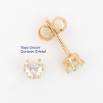 Topo Circon Corazon Cristal - Vibrantto Joyas y Accesorios - T1262
