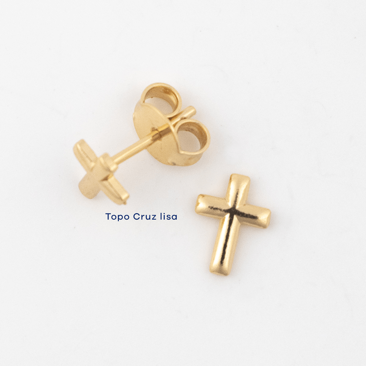 Topo Cruz Lisa - Vibrantto Joyería - OC34216