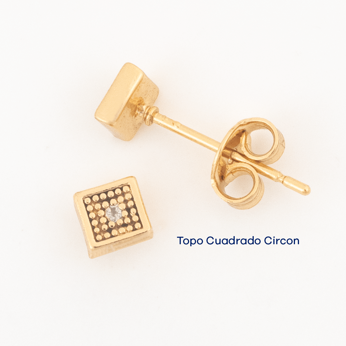 Topo Cuadrado Circon - Vibrantto Joyas y Accesorios - T765