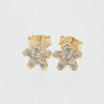 Topo Flor 5 petalos circon - Vibrantto Joyas y Accesorios - 090-001