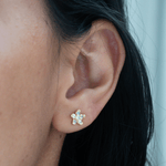 Topo Flor 5 petalos circon - Vibrantto Joyas y Accesorios - 090-001