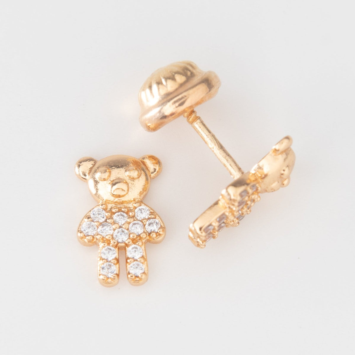 Topo Oso Cristal (Rosca Seguridad) - Vibrantto Joyas y Accesorios-31003