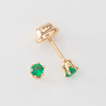 Topo Redondo Verde 4mm (Rosca Seguridad) - Vibrantto Joyas y Accesorios-31035