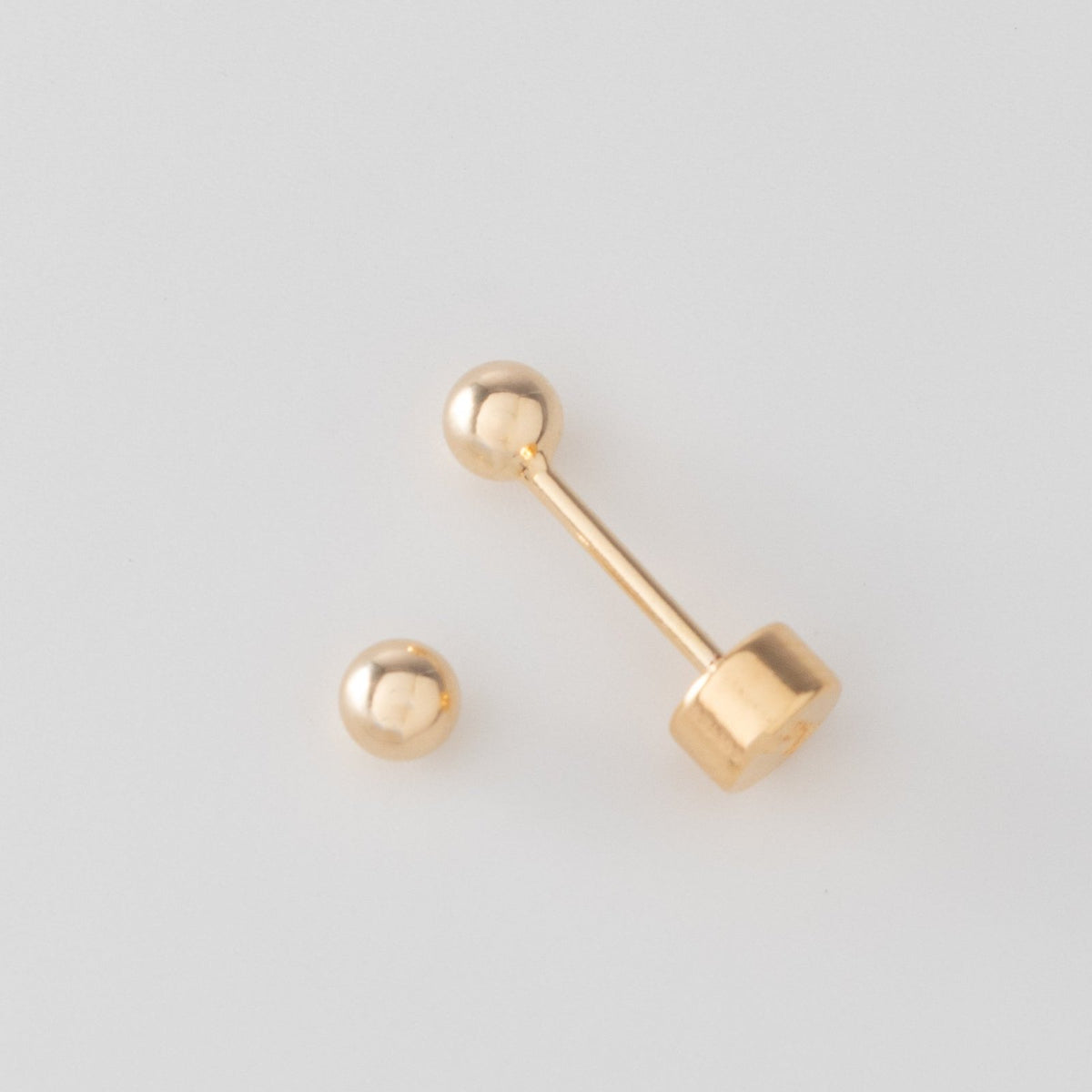 Topo Balin 3mm - Rosca de Seguridad - Vibrantto Joyas y Accesorios-9021809