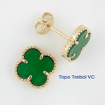 Topo Trebol VC Verde 1mm - Vibrantto Joyas y Accesorios - OC34333